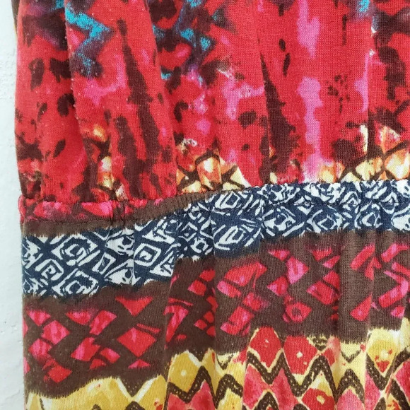 VANITY | Colorful Flounce Sleeveless Empire Large - Picture 4 of 5